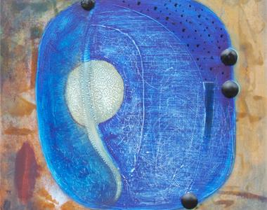 Абстрактная живопись картина Голубая планета художник Субота Максим современное искусство